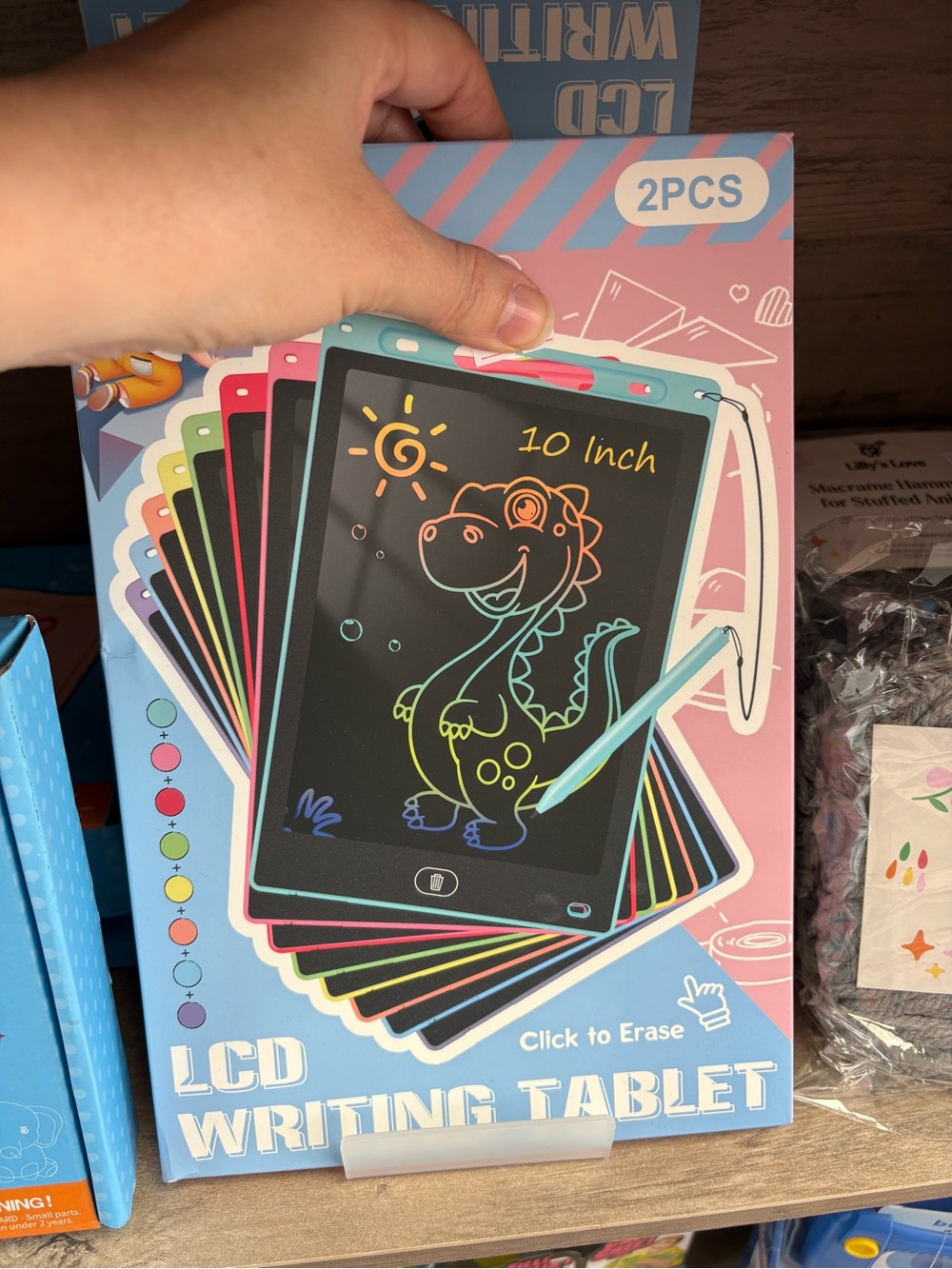 LCD Writing Tablet 10-inch - Pink & Teal (2-Pack)
